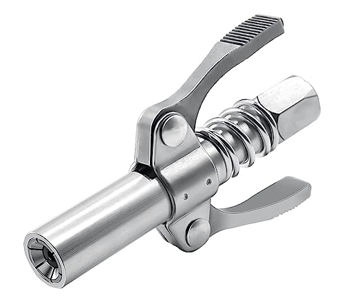 YASTA Ugello Accoppiatore per Ingrassatore Testina per Pistola a Grasso Attacco a Doppio Manico Serrante