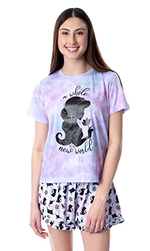 Disney Womens' Princess Jasmine Aladdin Film Sleep Pajama Set Short (X-Small)