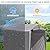 6x3 Ft Outdoor Storage Shed, Waterproof Portable Storage Shed Shelter with Roll-up Zipper Door & Ventilated Windows for Motorcycle, Bike, Tools