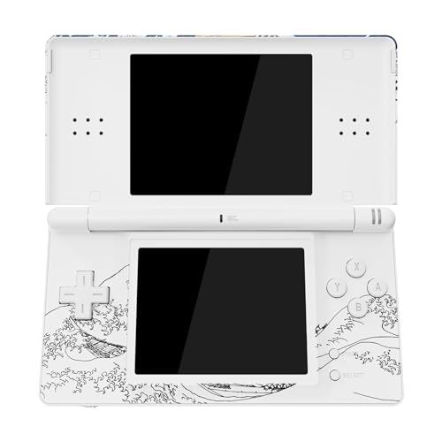 Image of eXtremeRate The Great Wave Replacement Full Housing Shell for Nintendo DS Lite, Custom Handheld Console Case Cover with Buttons, Screen Lens for Nintendo DS Lite NDSL - Console NOT Included