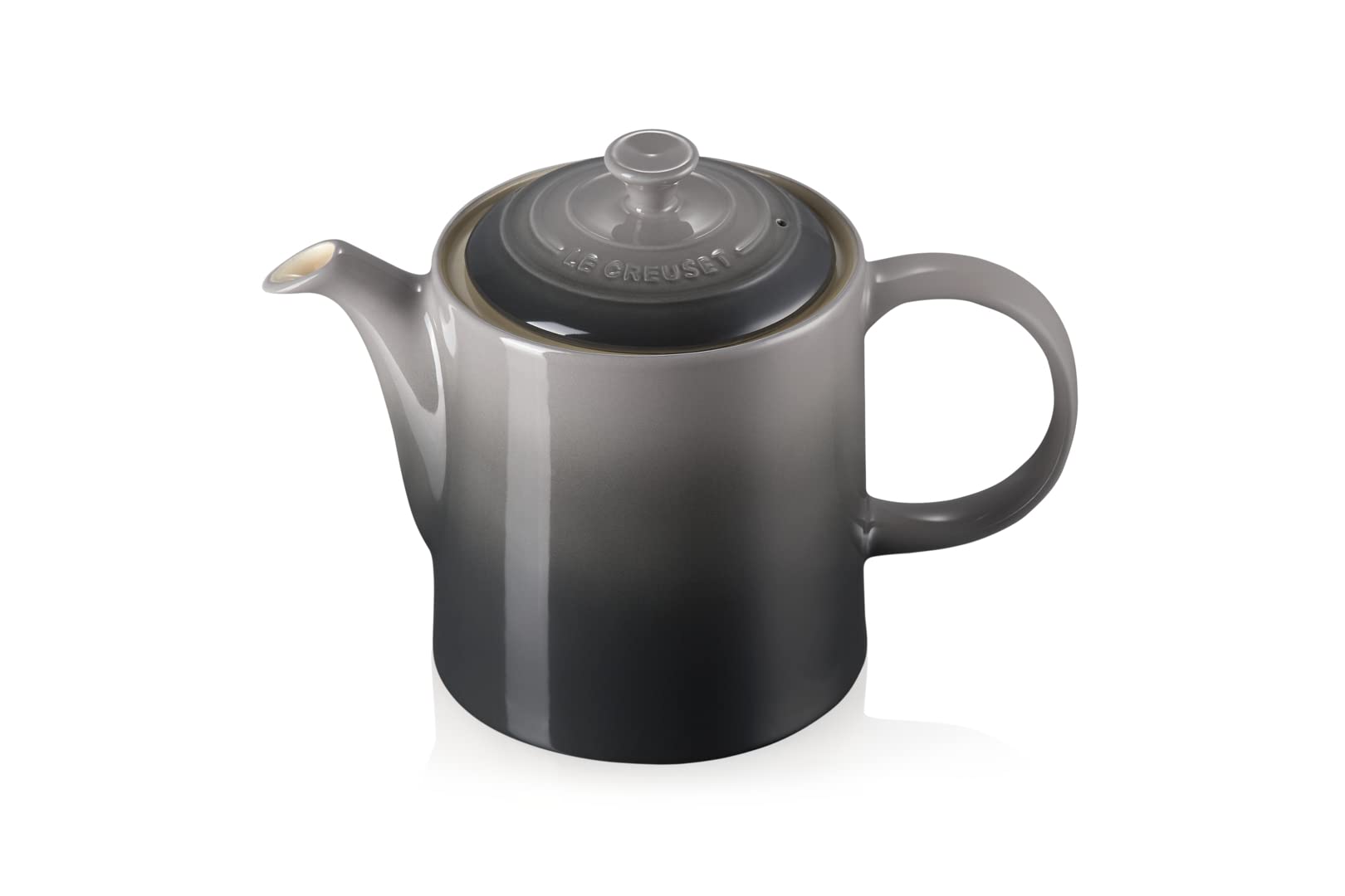 Le Creuset Hohe Kanne, Rund, 1,3 Liter, Steinzeug, Flint (Grau)