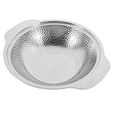 Happyyami Olla Caliente Estilo Japonés de Acero Inoxidable 20 Cm Doble Asa, Antiadherente para Sukiyaki, Ramen y Mariscos, Utensilio Cocina para Casa y Restaurante