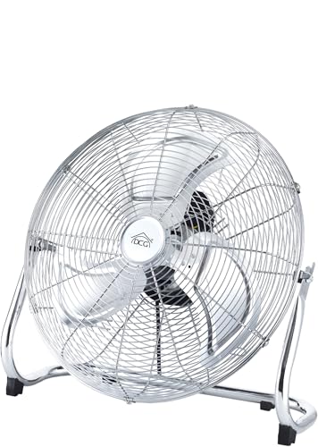 DCG CRB1216 - Potente ventilador de acero, 3 velocidades, 3 aspas metálicas. 75W. Ø 40 cm