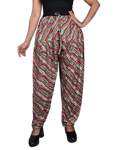 Image of FASHION GALLERY Women's Rayon Relaxed Fit Patiala Salwar with Full Length Drawstring Closure Type and Flexible Waist|Patiala Pant for Woman