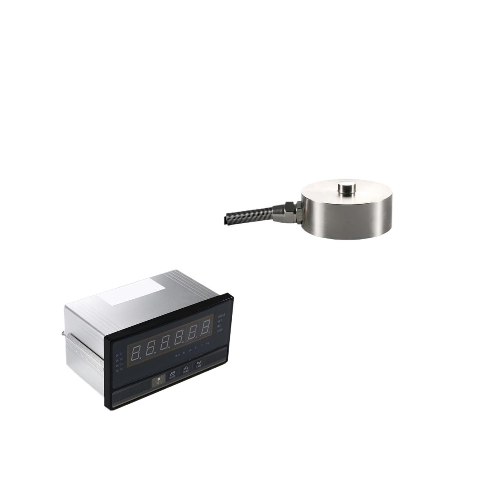 JJHQOKYNA Load Cell with Indicator Display Sensor Weight Transmitter Test Compression Force Pressure(50KG with Indicator)