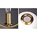 KCO Modern Gold Globe Pendant Light 1-Light Single White Glass Kitchen Island Pendant Lighting Fixture Mid Century Adjustable Chandelier for Living Room Dining Room (9.8”-Small)