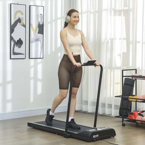 Image of Walking Treadmill with LED Display and Foldable Design for Home Office Use
