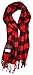 Ted and Jack - Jack's Classic Cashmere Feel Buffalo Check Scarf in Black and Red