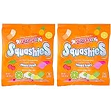 Smarties Squashies Mixed Fruit Flavor - Peanut Free, Gluten Free & Fat Free Gummy Candy - Perfect for Birthday & Halloween Party Favors chewy candy - 5 oz Candy Bags (Pack of 2)