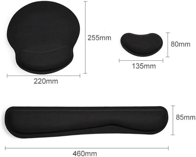 Memory Foam Large Size Wristband Pad Suit Office Games Wrist Black Keyboard Hand-held Rest image 5