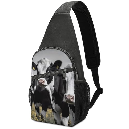 Mochila tipo sling blanca para deporte y día a día miniatura 1