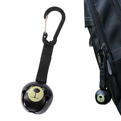 CHENNAN Anti Bär Glocken, Laute Bärenglocken, Camping Bär Glocken, Outdoor-Camping-Windspiel, Bärenglocke zum Aufhängen am Gürtel, Verschleißfeste Bärenglocken, für Camping, Wandern, Outdoor (D1)