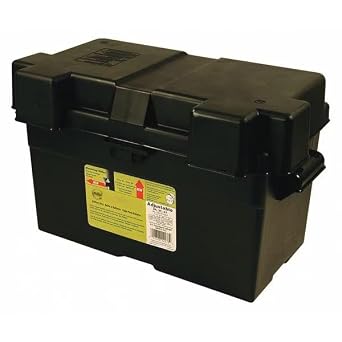 Battery Box, Black, 17-3/4"" L x10-15/64"" W