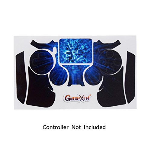 Gamexcel Skins Compatible With Ps4 Controller - Stickers Compatible With Playstation Dualshock 4 - Decals Cover Skin Accessories Compatible With Ps4 Slim Controllers - Blue Explosion #TOP1
