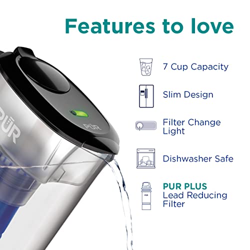 Pur Plus Water Pitcher Filtration System, 7 Cup, Smoke, Ppt711B #TOP2