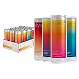 Hiyo Organic Social Tonic – Tropical Pack, 12 Pack - N.A. Functional Seltzer, Sparkling Water Crafted with...