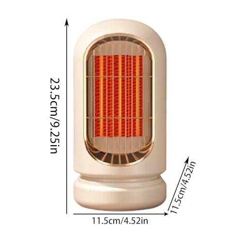 Radiateur d'appoint électrique silencieux pour table de nuit et chambre - 6