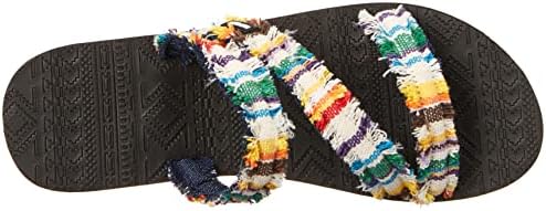 MUK LUKS Women's Wave Riptide Sandals, White Multi, 10 | Image 4