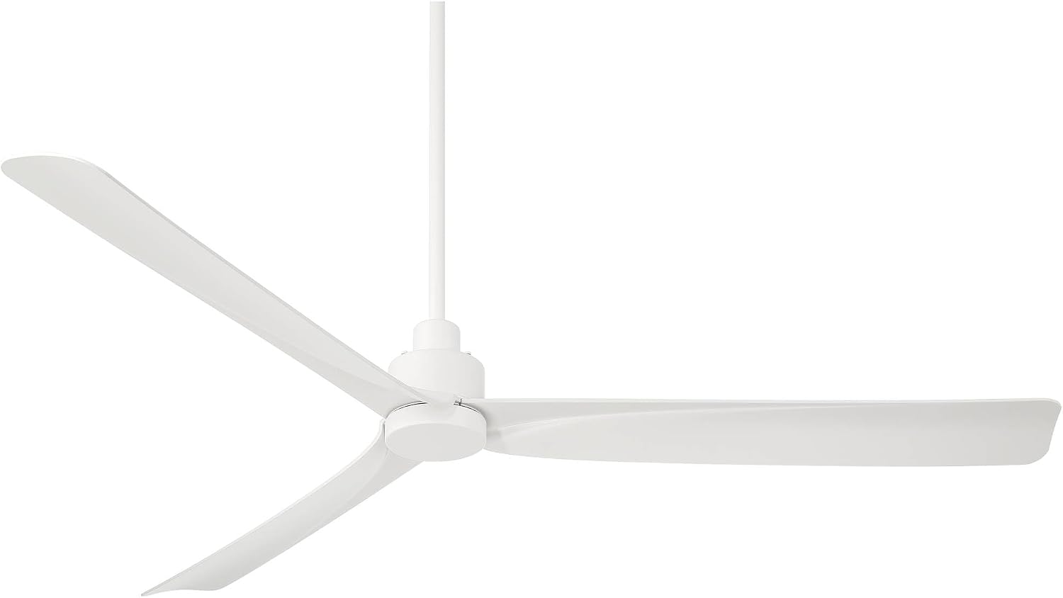 Casa Vieja 60" Sailplane Modern Industrial Indoor Outdoor Ceiling Fan 3 Blade Remote Control Matte White Finish Blades Bedroom Patio Living Room Kitchen Porch Damp Rated Decorative DC Motor Garage