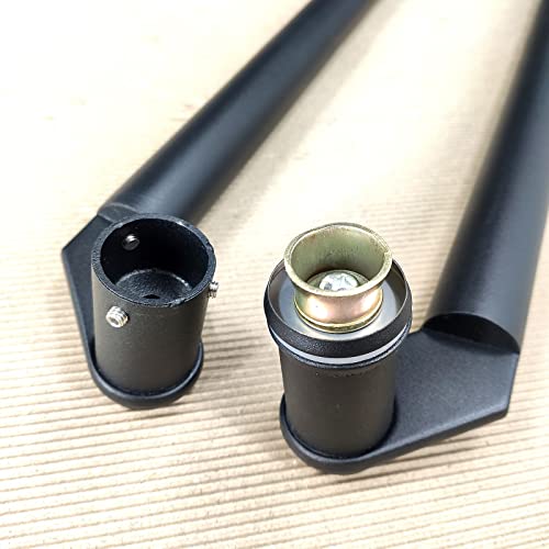 Poignée de porte coulissante push-pull noire de douche grange
