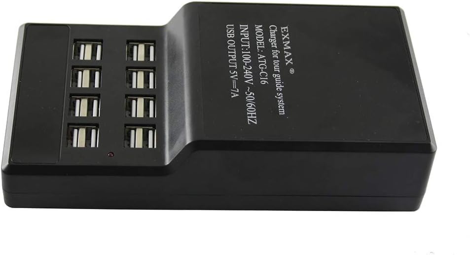 EXMAX ATG-C16 USB 16 Puertos Multi-Función Cargador USB Estación de Carga Rápida para Sistema de Guia Turística Inalámbrica ATG-100T EX-100 miniatura 7