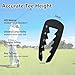 2PCS Adjustable Golf Tee Height Tool – Precision Tee Height Setter for Consistent Swings, Durable Aluminum Design, Easy-to-Use Golf Training Aid