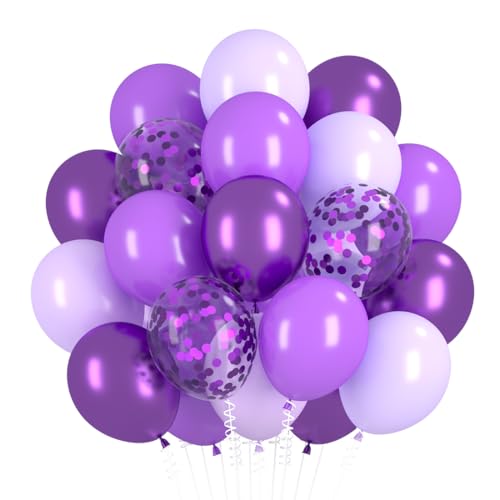 60 balões de hélio, balões de confetes metalizados A1 para aniversários, casamentos, baby showers festas aniversário