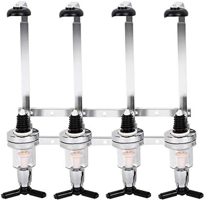 Hancend 4 Wall Drinks Dispenser, Optics for Spirits Wall Mount, Wall Fixing Bottle Bracket, Bar Butler Bottle Stand Drink Stand Fast delivery