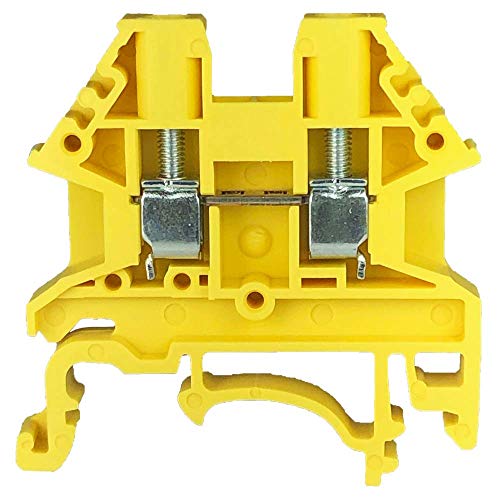 Bornes à vis DK2.5N-YW Dinkle par 100 blocs jaunes 600V