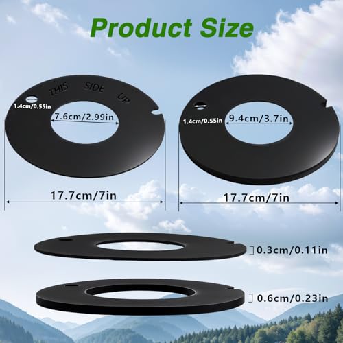 Image of RV Toilet Bowl Seal Kit with Overflow Hole Fit for Dometic /Sealand Gravity Flush Toilet from 2000 and Earlier, Bowl Seal & Flush Ball Seal Fit for 510 511 910 911 2010 2011 Replace# 385316140