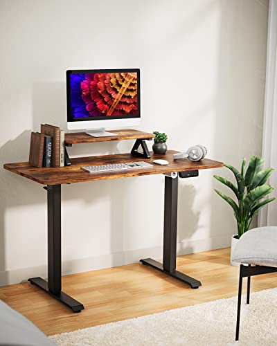 Marsail Electric Standing Desk With Monitor Stand With 28"-47" Lifting Range, Adjustable Height Sit Stand Desk, Standing Desk For Home Office, Gaming, And Work #TOP7