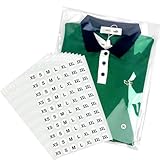 PigPotParty 100PCS 12'x15' Thick Clear Plastic Cellophane T-shirt Packaging Bags with Clothing Size Stickers, Tee Shirt Packing Wrapping Clothes Bags, Resealable Self Seal Adhesive Apparel Bags