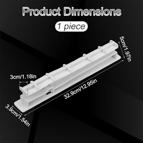 Upgraded W10671238/ WPW10671238 Refrigerator Crisper Drawer Center Slide Rail, 32.9cm/12.95in Fridge Replacement Parts for 12530701/ 12530701N/ 67001057 by Penitue - Used condition - Image 2