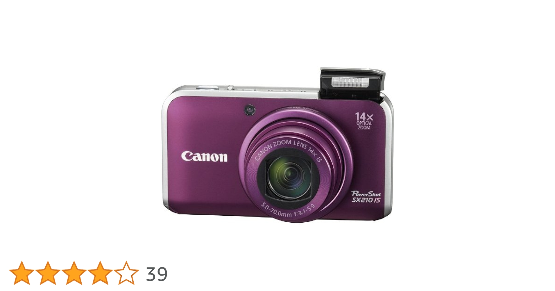 Amazon | Canon デジタルカメラ PowerShot SX210 IS パープル