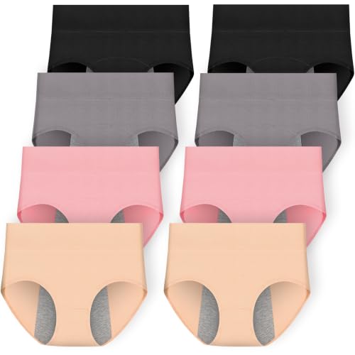 Image of Leak Proof Panties for Women Over 60, High Waisted Women's Incontinence Panties, Washable Ladies Period Underwear.