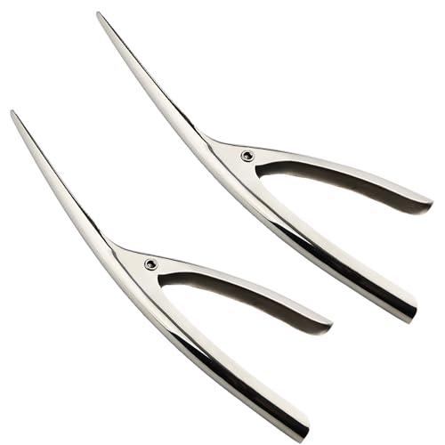 Pelador camarones, CESFONJER 2 piezas herramienta desvenadora camarones, cuchillo pelador camarones acero inoxidable, Aparejo profesional para pelar camarones para pelar camarones crudos o cocidos