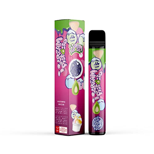 187 Straßenbande 600 Züge E-Shisha ohne Nikotin - fruchtige Sorten - Elektronische Zigarette 550 mAh Kapazität - E…