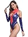 Lucky2Buy Superhero Costume Woman One-Piece Pretty Heart Cutout Cosplay Lingerie Leotard Bodysuit