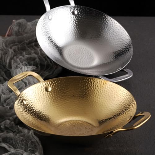 Cazuela pequeña de acero inoxidable con diseño anti-escaldado y doble asa 7