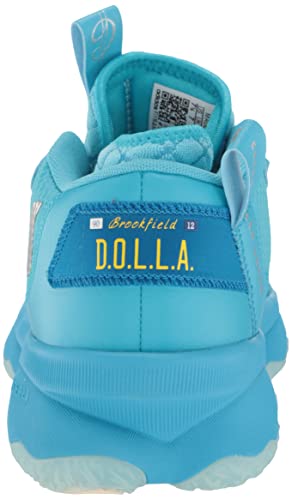 Adidas Unisex Dame 8 Basketball Shoe, Signal Cyan/Silver Metallic/Shock Cyan, 9 Us Men #TOP2