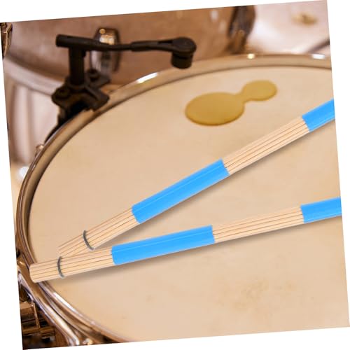 Conjunto de 19 piezas de baquetas de bambú Abaodam, varillas de percusión resistentes para jazz, música folclórica, grabación y viaje miniatura 6