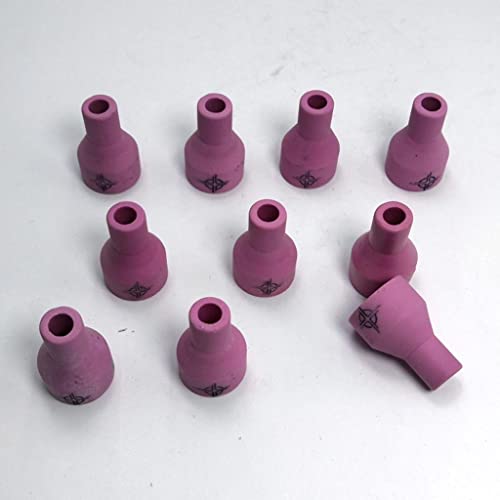 Almencla 10 peças de bocais de alumina para consumo de lentes a gás TIG para QQ150-6x30
