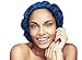 Satin Bonnet-Premium, Extra Large (XL) Satin Sleep Bonnet Cap, Double Layered, Reversible, Multi Color, (Royal Blue/Black) Adjustable Satin Cap by Glow By Daye