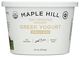 Maple Hill Creamery Yogurt Greek Gr sugar freed Vanilla, 16 oz