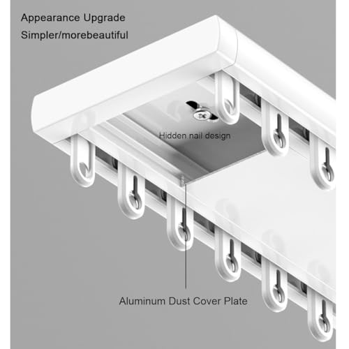 Rail en aluminium Double K System pour douche noire extensible 200cm