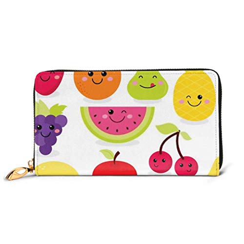 Preisvergleich Produktbild JHGFG Mode Handtasche Reißverschluss Brieftasche Niedliche Frucht Telefon Clutch Geldbörse Abendkupplung Blockieren Leder Brieftasche Multi Card Organizer