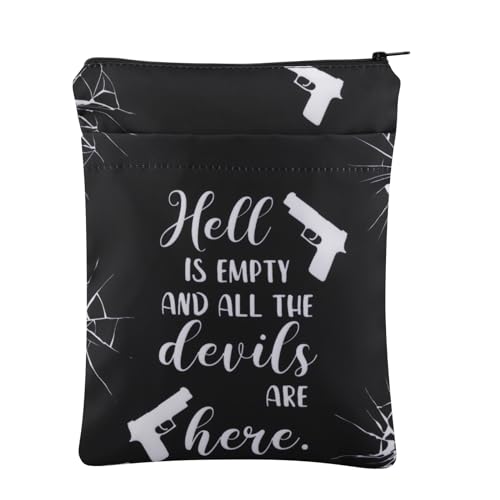 HellIsEmptyBS - Custodia a libro ispirata a AW idea regalo per gli amanti dei libri