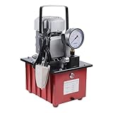 Electric pump oil pressure Pedal - 10000 PSI Driven Hydraulic Pump Single Acting Manual Valve Electric Driven Hydraulic Pump w/oil pressure pump for Rams, Presses, & Hydraulic Pullers