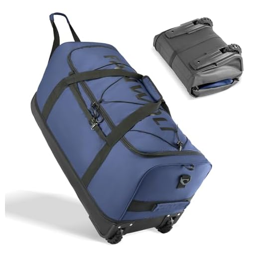 A luggage manufacturer in carlsbad california logo Heavy-Duty Expandable Rolling Duffel Bag