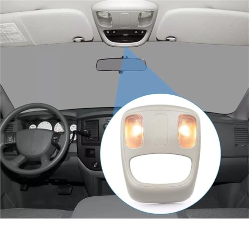 Luz techo interior coche para Dodge Ram 1500 consola superior domo OEM 1DK78BD1AA 4